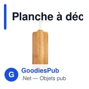 Planche à découper personnalisable en bois d'acacia avec logo - Miniature 1