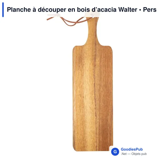 Planche à découper personnalisable en bois d'acacia avec logo - Image 2