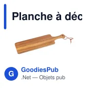 Planche à découper personnalisable en bois d'acacia avec logo - Miniature 3