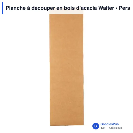 Planche à découper personnalisable en bois d'acacia avec logo - Image 4