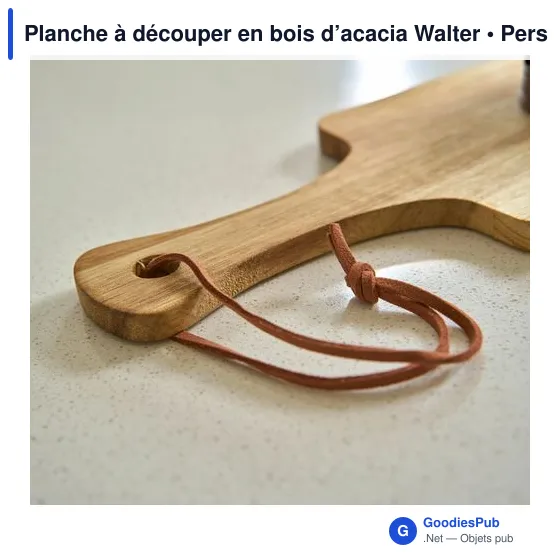 Planche à découper personnalisable en bois d'acacia avec logo - Image 6
