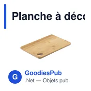 Planche à découper personnalisable Varadek avec logo - Miniature 1