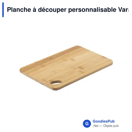Planche à découper personnalisable Varadek avec logo