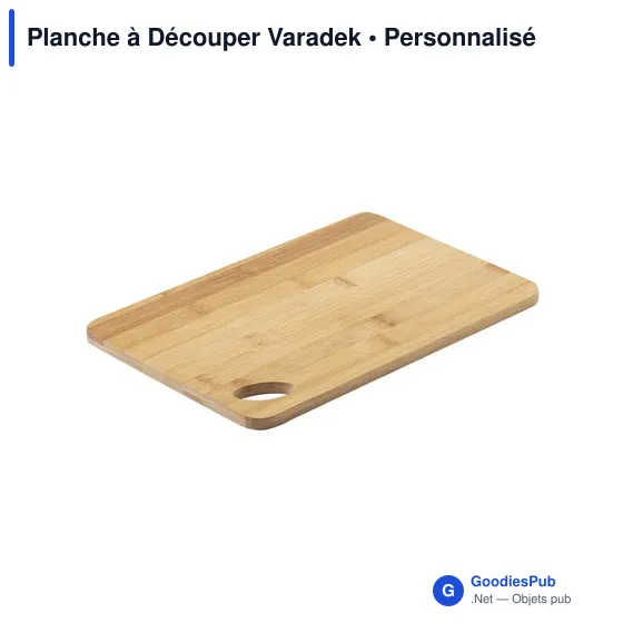 Planche à découper personnalisable Varadek avec logo - Image 1