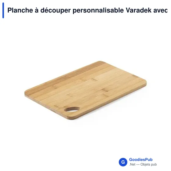Planche à découper personnalisable Varadek avec logo - Image 3