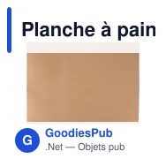 Planche à pain personnalisable en bambou avec logo - Werner - Miniature 3