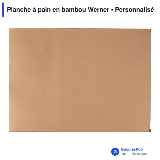 Planche à pain personnalisable en bambou avec logo - Werner - Image 3