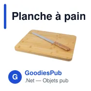 Planche à pain personnalisable en bambou avec logo - Werner - Miniature 4