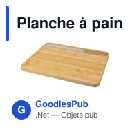 Planche à pain personnalisable en bambou avec logo - Werner - Miniature 5