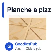 Planche à pizza personnalisable en bambou Vale avec logo - Miniature 11