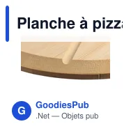 Planche à pizza personnalisable en bambou Vale avec logo - Miniature 7