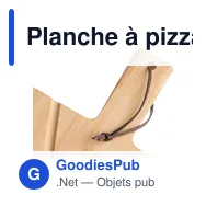Planche à pizza personnalisable en bambou Vale avec logo - Miniature 8