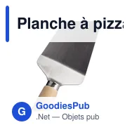 Planche à pizza personnalisable en bambou Vale avec logo - Miniature 10