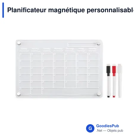 Planificateur magnétique personnalisable avec logo - PLANIT