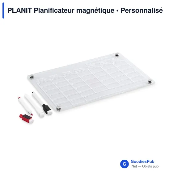 Planificateur magnétique personnalisable avec logo - PLANIT - Image 2