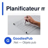 Planificateur magnétique personnalisable avec logo - PLANIT - Miniature 11