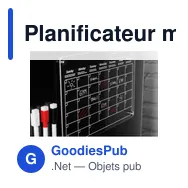 Planificateur magnétique personnalisable avec logo - PLANIT - Miniature 3