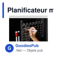 Planificateur magnétique personnalisable avec logo - PLANIT - Miniature 4