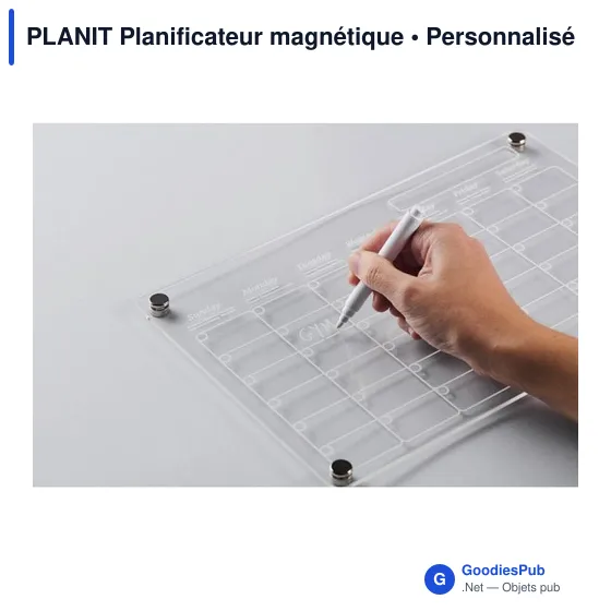Planificateur magnétique personnalisable avec logo - PLANIT - Image 5