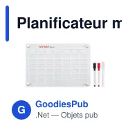 Planificateur magnétique personnalisable avec logo - PLANIT - Miniature 6
