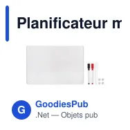 Planificateur magnétique personnalisable avec logo - PLANIT - Miniature 9