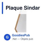 Plaque Sindar - Miniature 2