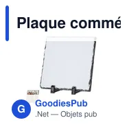 Plaque commémorative personnalisable en ardoise avec logo - Heysi - Miniature 1