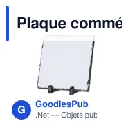 Plaque commémorative personnalisable en ardoise avec logo - Heysi - Miniature 3
