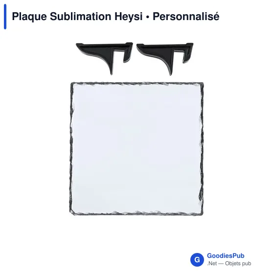 Plaque commémorative personnalisable en ardoise avec logo - Heysi - Image 7