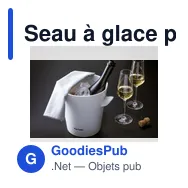 Seau à glace personnalisable pour champagne avec logo - Plastic Bank - Miniature 1