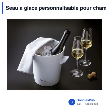 Seau à glace personnalisable pour champagne avec logo - Plastic Bank