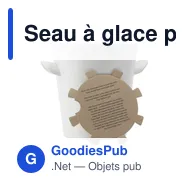Seau à glace personnalisable pour champagne avec logo - Plastic Bank - Miniature 4