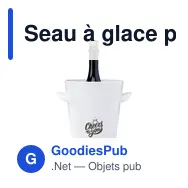 Seau à glace personnalisable pour champagne avec logo - Plastic Bank - Miniature 5