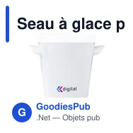 Seau à glace personnalisable pour champagne avec logo - Plastic Bank - Miniature 6