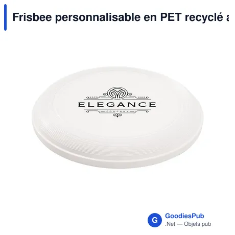 Frisbee personnalisable en PET recyclé avec logo - Plastic Bank
