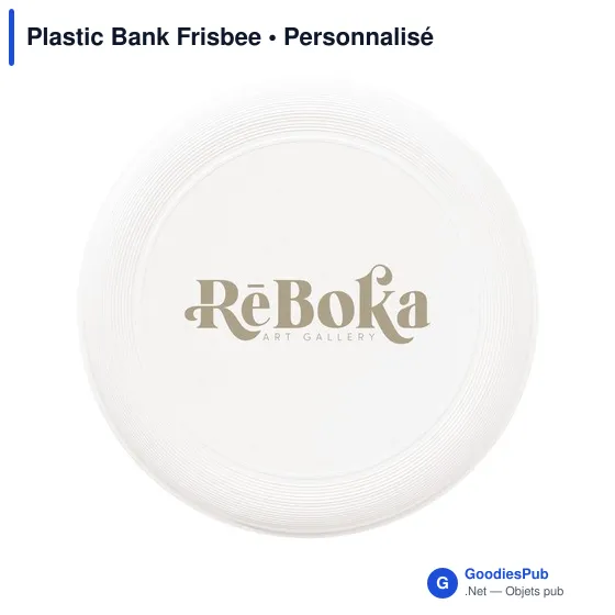 Frisbee personnalisable en PET recyclé avec logo - Plastic Bank - Image 2