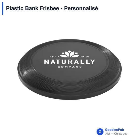 Frisbee personnalisable en PET recyclé avec logo - Plastic Bank - Image 3