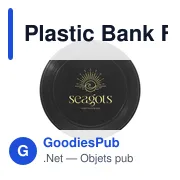 Frisbee personnalisable en PET recyclé avec logo - Plastic Bank - Miniature 4