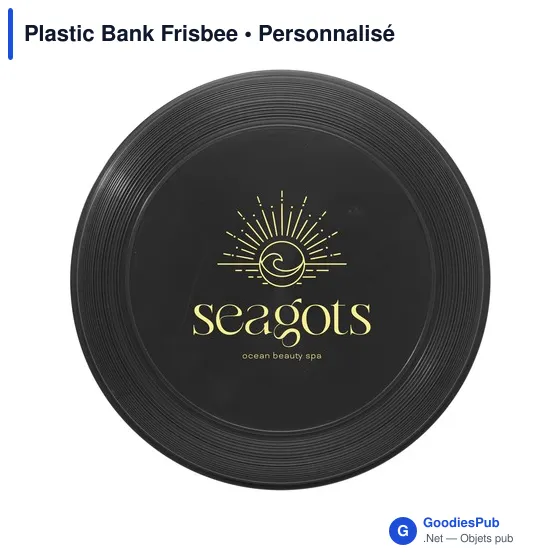 Frisbee personnalisable en PET recyclé avec logo - Plastic Bank - Image 4