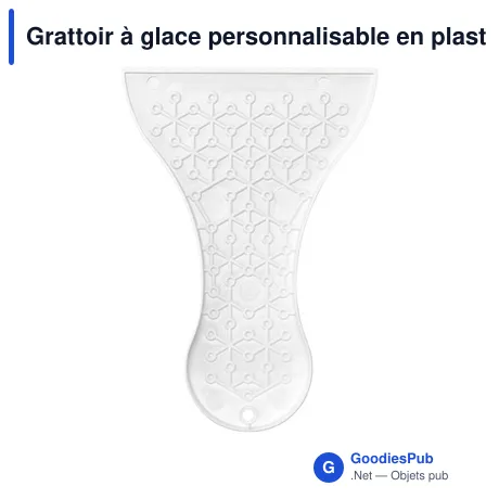 Grattoir à glace personnalisable en plastique recyclé avec logo