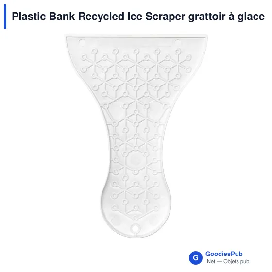 Grattoir à glace personnalisable en plastique recyclé avec logo - Image 1