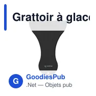Grattoir à glace personnalisable en plastique recyclé avec logo - Miniature 12