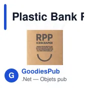 Grattoir à glace personnalisable en plastique recyclé avec logo - Miniature 3