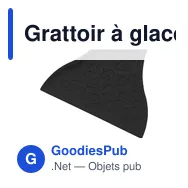Grattoir à glace personnalisable en plastique recyclé avec logo - Miniature 9