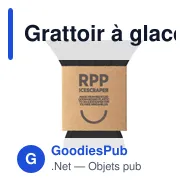 Grattoir à glace personnalisable en plastique recyclé avec logo - Miniature 10