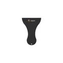 Variante noir - Grattoir à glace personnalisable en plastique recyclé avec logo