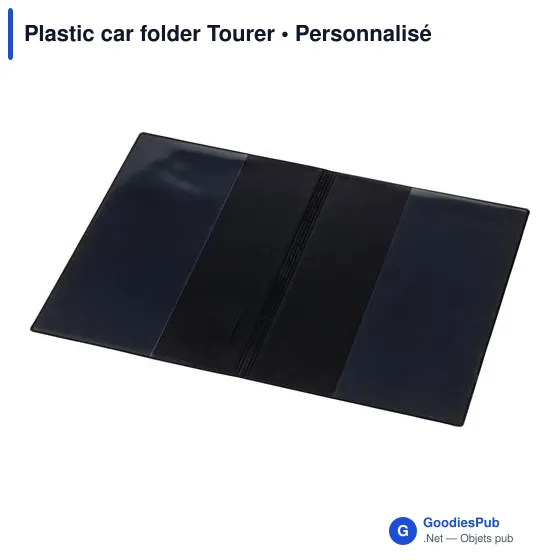 Porte-documents auto personnalisable avec logo - Plastic car folder Tourer - Image 3