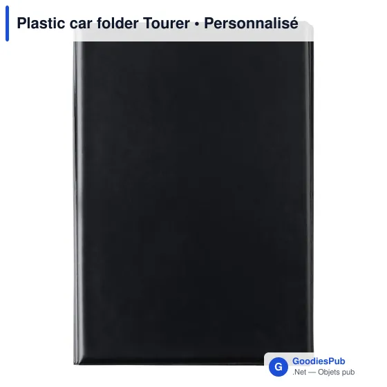 Porte-documents auto personnalisable avec logo - Plastic car folder Tourer - Image 4