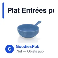 Plat Entrées personnalisable en céramique avec logo - Boletus - Miniature 1