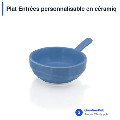 Plat Entrées personnalisable en céramique avec logo - Boletus